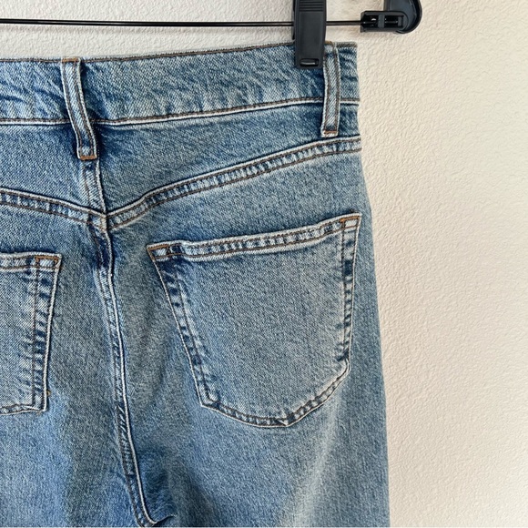 New Reformation Liza Ultra High Rise Straight Leg Jeans Malta NWT Denim Women 28 - Picture 11 of 13